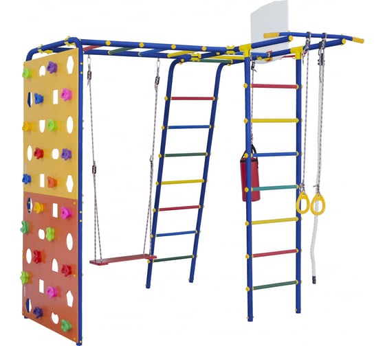 Спортивно-игровой комплекс Формула здоровья Street 2 Smile синий, радуга C07382004 1