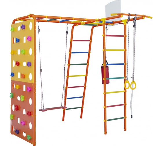 Спортивно-игровой комплекс Формула здоровья Street 2 Smile оранжевый, радуга C07382002 1
