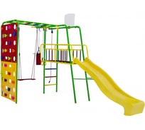 Спортивно-игровой комплекс Формула здоровья Street 3 Smile салатовый, радуга C06912003