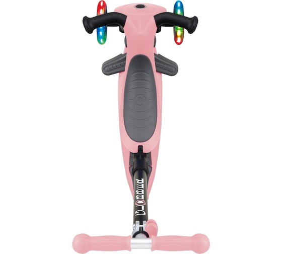 Самокат GLOBBER go up foldable lights пастельно-розовый 643-210