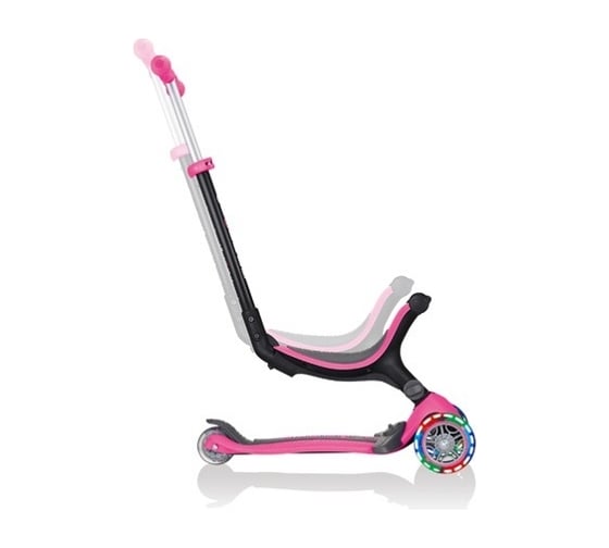 Самокат GLOBBER go up foldable lights розовый 643-110