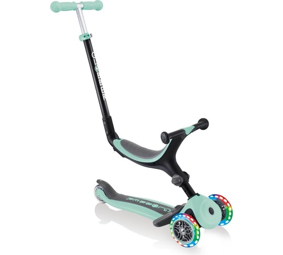 Самокат GLOBBER go up foldable plus lights мятный 643-206