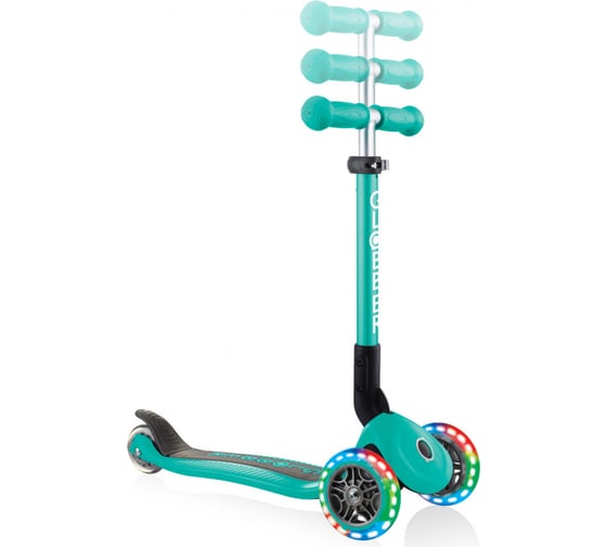 Самокат GLOBBER junior foldable lights изумрудный 437-107