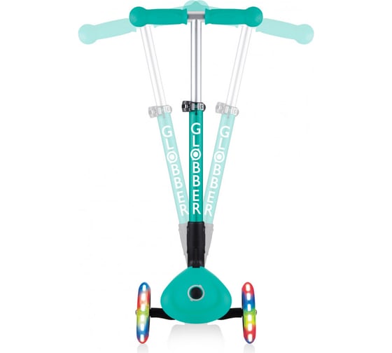Самокат GLOBBER junior foldable lights изумрудный 437-107