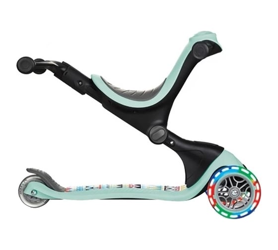 Самокат GLOBBER go up deluxe fantasy lights мятный 647-206