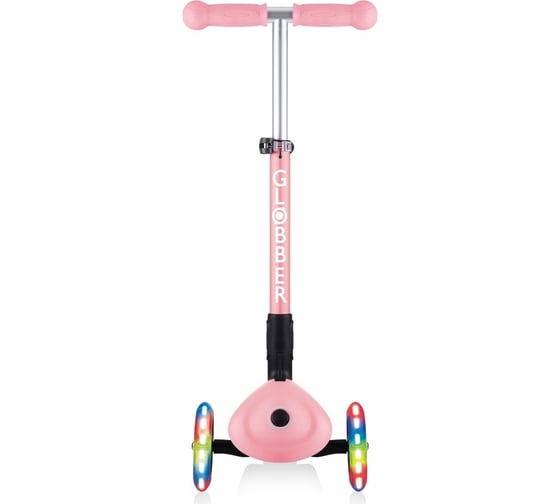 Самокат GLOBBER junior foldable fantasy lights пастельно-розовый 433-210