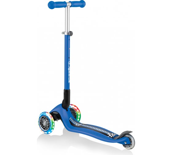 Самокат GLOBBER primo foldable fantasy lights синий 434-100