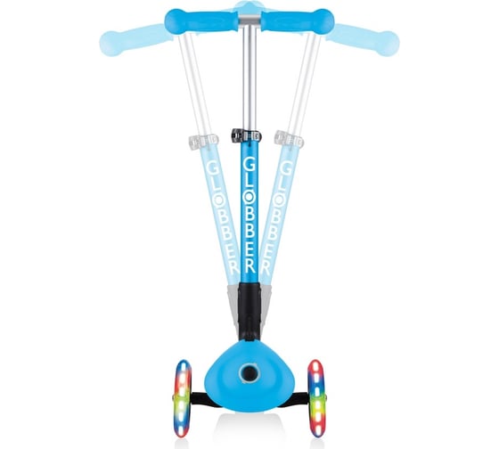 Самокат GLOBBER junior foldable fantasy lights пастельно-голубой 433-200