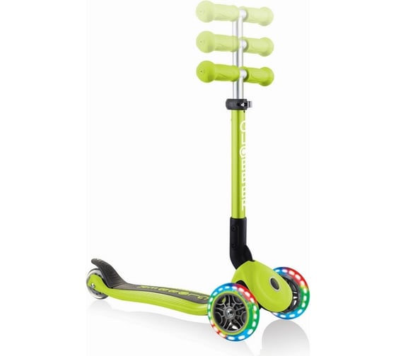 Самокат GLOBBER junior foldable lights зеленый 437-106