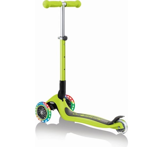 Самокат GLOBBER junior foldable lights зеленый 437-106