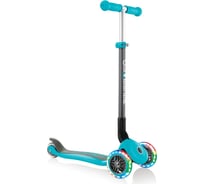 Самокат GLOBBER primo foldable lights бирюзовый 432-105-2
