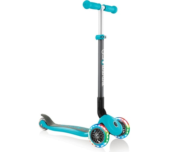 Самокат GLOBBER primo foldable lights бирюзовый 432-105-2
