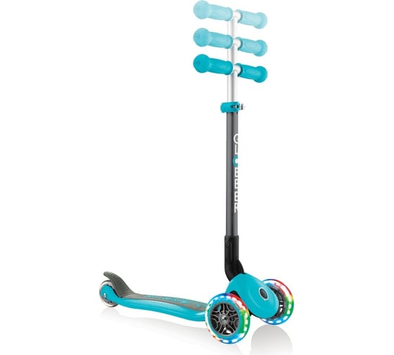 Самокат GLOBBER primo foldable lights бирюзовый 432-105-2