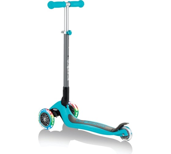 Самокат GLOBBER primo foldable lights бирюзовый 432-105-2