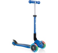 Самокат GLOBBER junior foldable lights синий 437-100