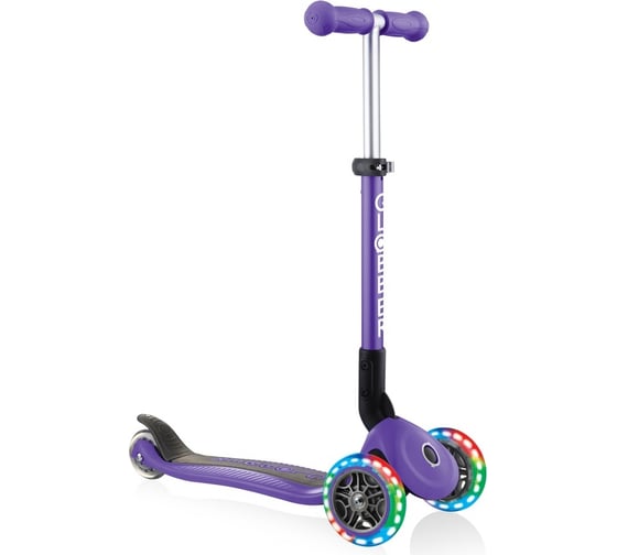 Самокат GLOBBER junior foldable lights фиолетовый 437-103 1
