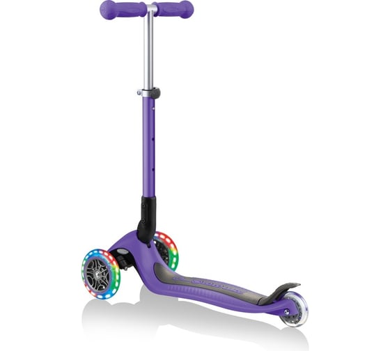 Самокат GLOBBER junior foldable lights фиолетовый 437-103