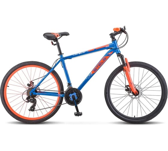Велосипед STELS navigator-500 f020 d 26", размер рамы 20", синий/красный, 2021г lu096004 LU088919