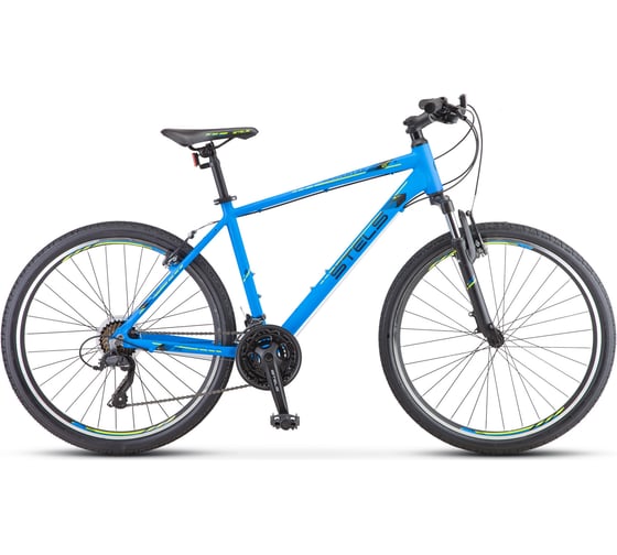 Велосипед STELS navigator-590 k010 v 26", размер рамы 20", синий/салатовый, 2021г lu094324 LU089790 1