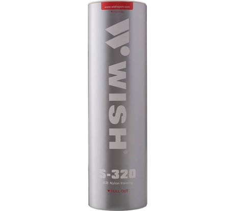 Набор воланов для бадминтона WISH S-320, нейлон, 6 шт. 1/100 УТ-00010009