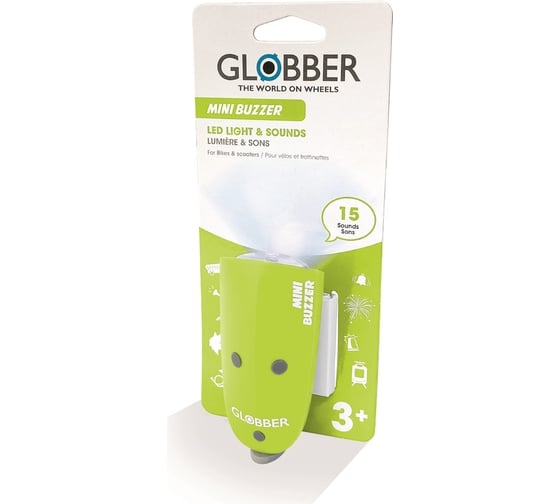 Электронный сигнал GLOBBER mini buzzer зеленый 530-106