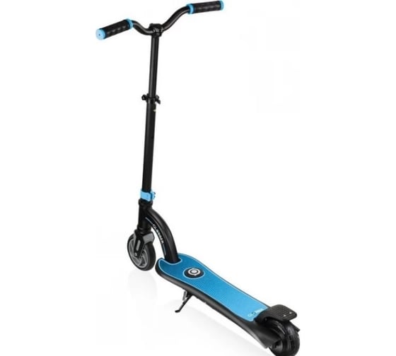 Электросамокат GLOBBER one k e-motion 10, черно-голубой 650-101