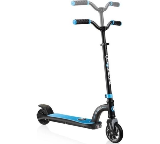 Электросамокат GLOBBER one k e-motion 10, черно-голубой 650-101