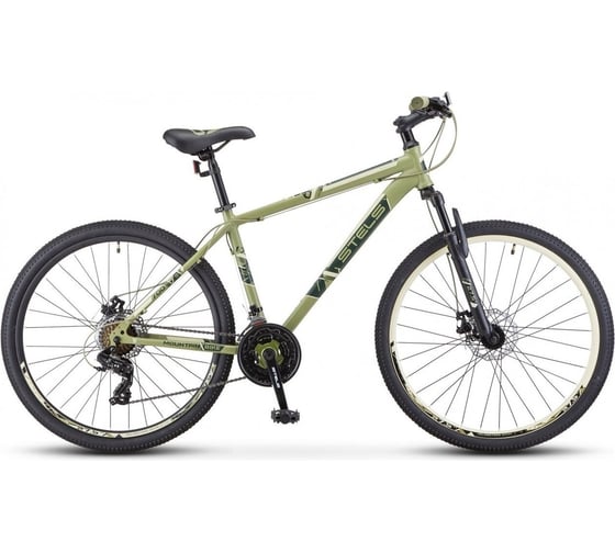 Велосипед STELS Navigator-700 D 27.5", размер рамы 21", хаки, LU096009