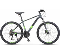Велосипед STELS navigator-640 v010 d 26", размер рамы 19", антрацитовый/зеленый, 2021г lu091518 LU088268