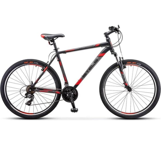 Велосипед STELS Navigator-700 V 27.5”, размер рамы 19", черный/красный LU088925