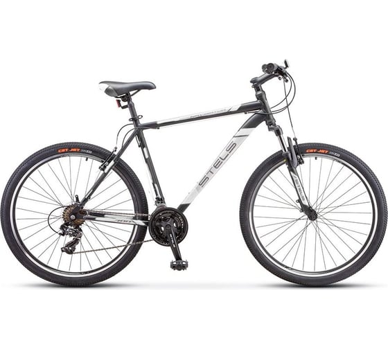 Велосипед STELS Navigator-700 V 27.5”, размер рамы 21", черный/белый LU088931