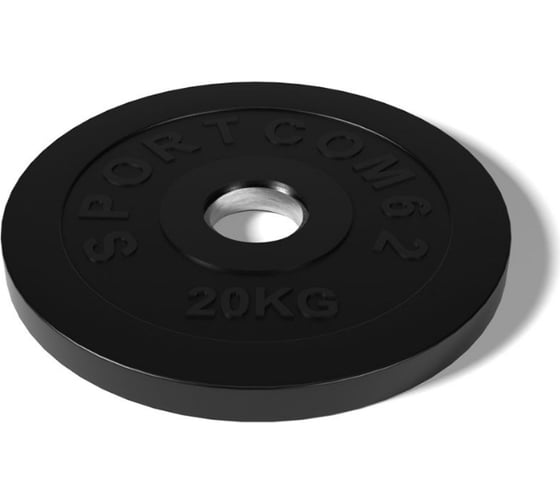 Диск BARFITS Sportcom обрезиненный, 51 мм, 20 кг, черный 1181160819 1