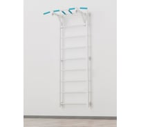Шведская стенка c турником BARFITS new age s1 без опоры на пол, турник 3 хвата, белый 4607120459440