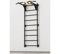 Шведская стенка c турником BARFITS new age s1 без опоры на пол, турник рукоход, черный na-s1-ruk-black