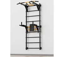 Шведская стенка c турником BARFITS new age s2 ез опоры на пол, турник рукоход, черный na-s2-ruk-black