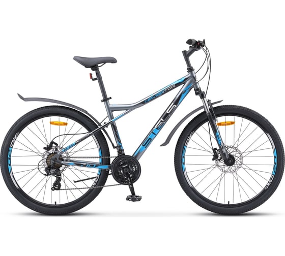 Велосипед STELS Navigator-710 D 27.5”, размер рамы D 16", серый/черный/серебристый LU093865