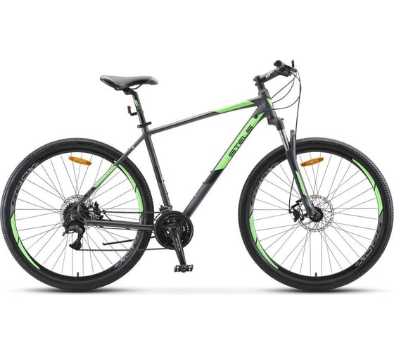 Велосипед STELS Navigator-920 MD 29”, размер рамы 20.5", антрацитовый/зеленый LU085110