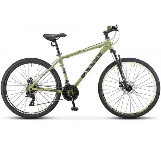 Велосипед STELS Navigator-700 D 27.5”, размер рамы 19", хаки LU088952