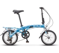 Велосипед STELS Pilot-370 16", голубой/хром LU083153