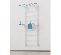 Шведская стенка c турником BARFITS new age s2 ез опоры на пол, турник 3 хвата, белый 4607120459443