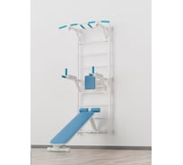 Шведская стенка c турником BARFITS new age s3 без опоры на пол, турник 3 хвата, белый 4607120459447