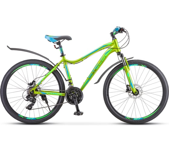 Велосипед STELS Miss-6000 D 26”, размер рамы 15", желтый/зеленый LU083855