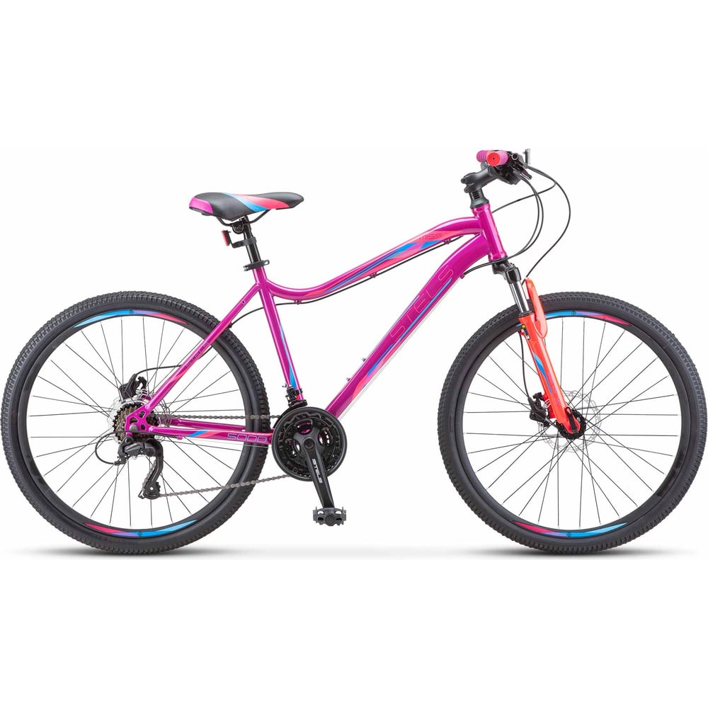 Велосипед STELS Miss-5000 D 26", размер рамы 16", фиолетовый/розовый ...