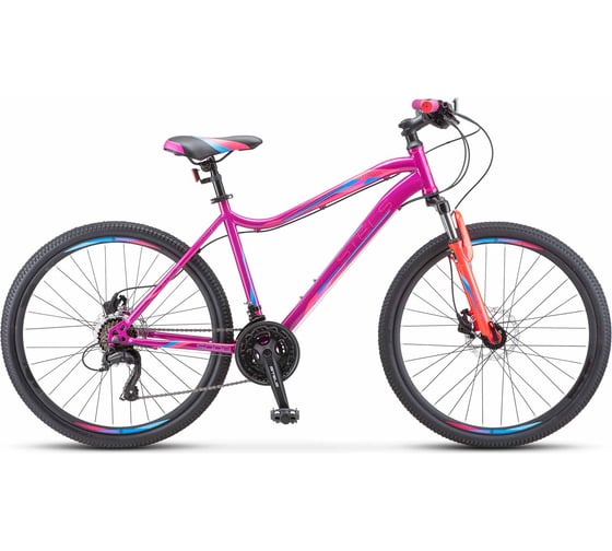 Велосипед STELS Miss-5000 D 26", размер рамы 16", фиолетовый/розовый LU096276