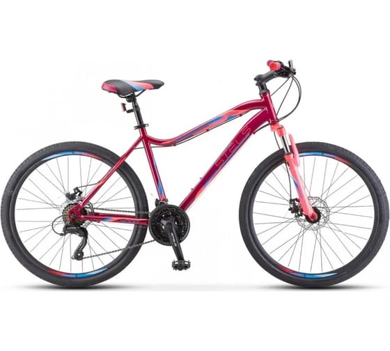 Велосипед STELS Miss-5000 D 26", размер рамы 18", вишневый/розовый LU089253