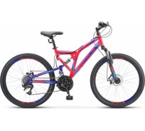 Велосипед STELS Mustang MD 24”, размер рамы 16", красный неоновый/синий LU094555