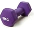 Виниловая гантель Atlas Sport 2 кг, фиолетовая 2071000340029 1
