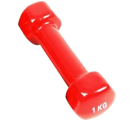 Виниловая гантель Atlas Sport 1 кг, красная 2071000340012 1