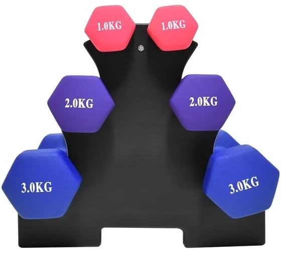 Набор виниловых гантелей Atlas Sport FITNES 12 кг 2071100020128