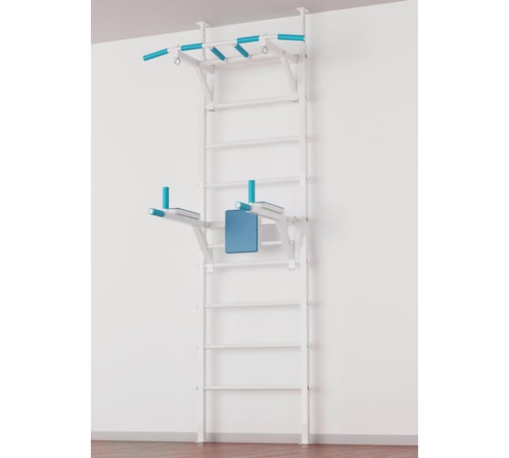 Шведская стенка BARFITS new age l2 турник 3 хвата, белый newage-l2-white